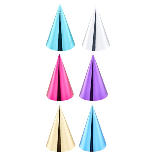 Tesco Party Foil Hats 6 Pack Tesco Groceries