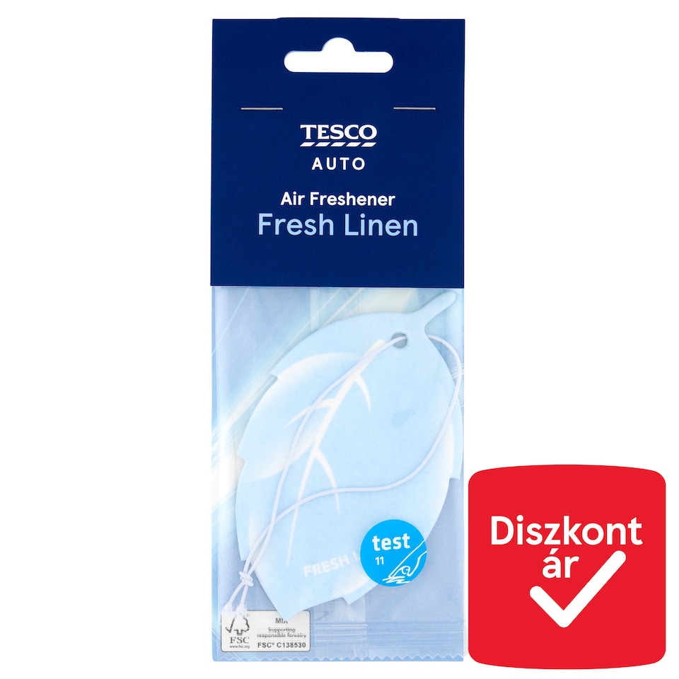 Tesco Auto Friss vászon autó légfrissítő 1 db