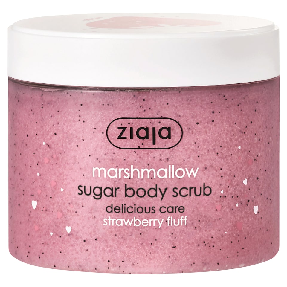 ZIAJA MARSHMALLOW SUGAR BODY SCRUB STRAWBERRY FLUFF 300ML