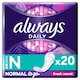 obrázok 1 z Always Dailies Normal To Go Sviežosť Intímky 20 ks