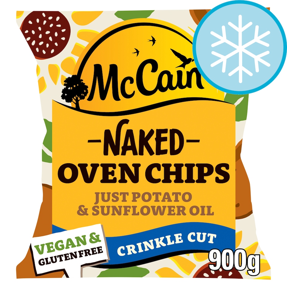 McCain Naked Oven Chips Crinkle Cut 900G