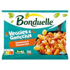 Bonduelle fagyasztott zöldségkeverék gnocchival és sajttal 550 g