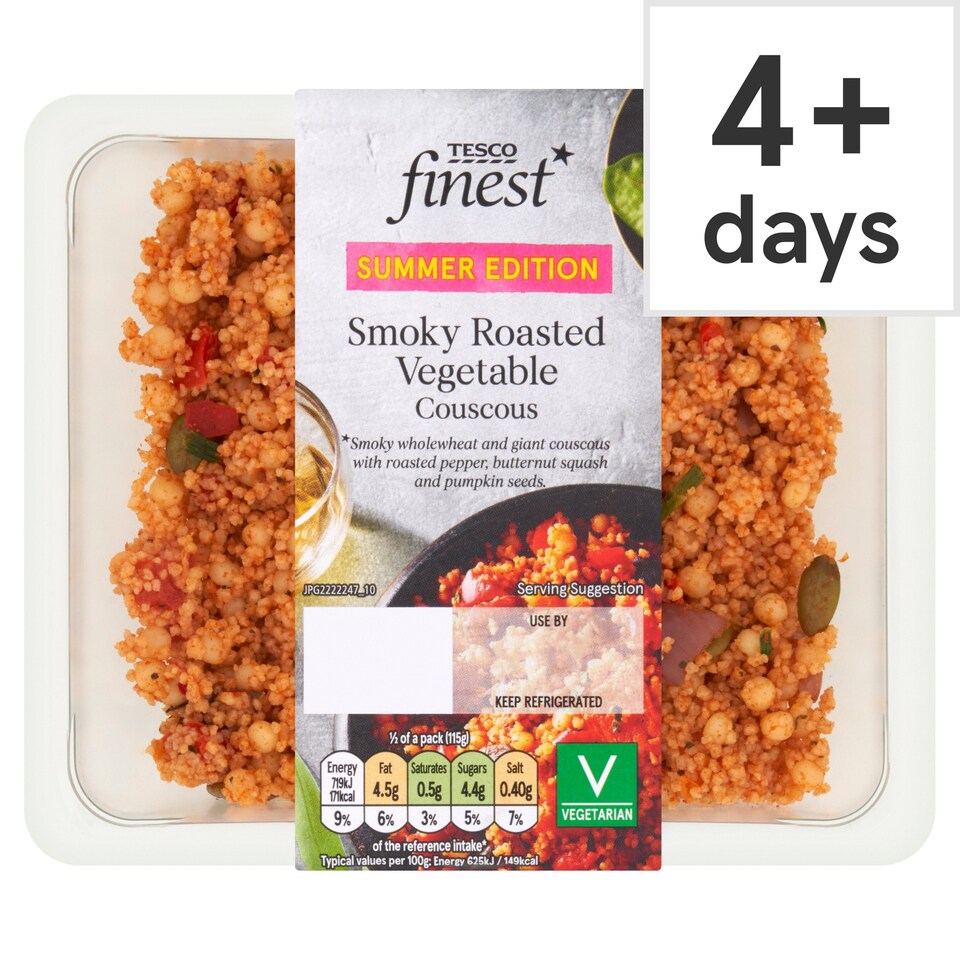 Tesco Finest Smoky Roasted Vegetable Couscous 230g Tesco Groceries