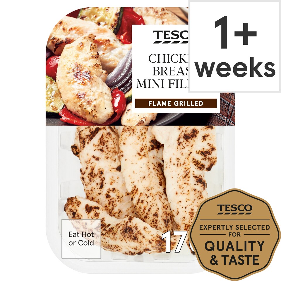 image 1 of Tesco Flame Grilled Chicken Breast Mini Fillets 170g