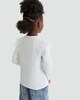 image 3 of F&F Girls Pure Cotton Ruffle Shoulder Long Sleeved Top in White