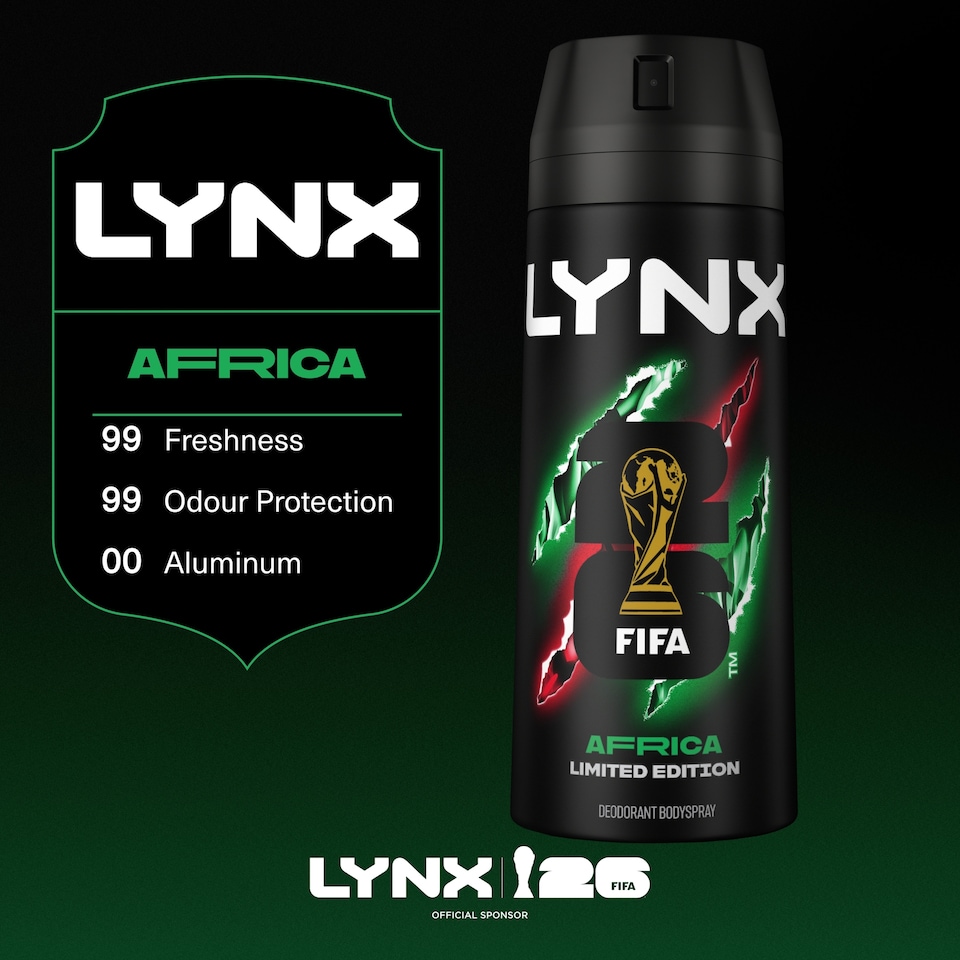 image 1 of Lynx Africa 48h Deodorant Bodyspray for Men 150ml