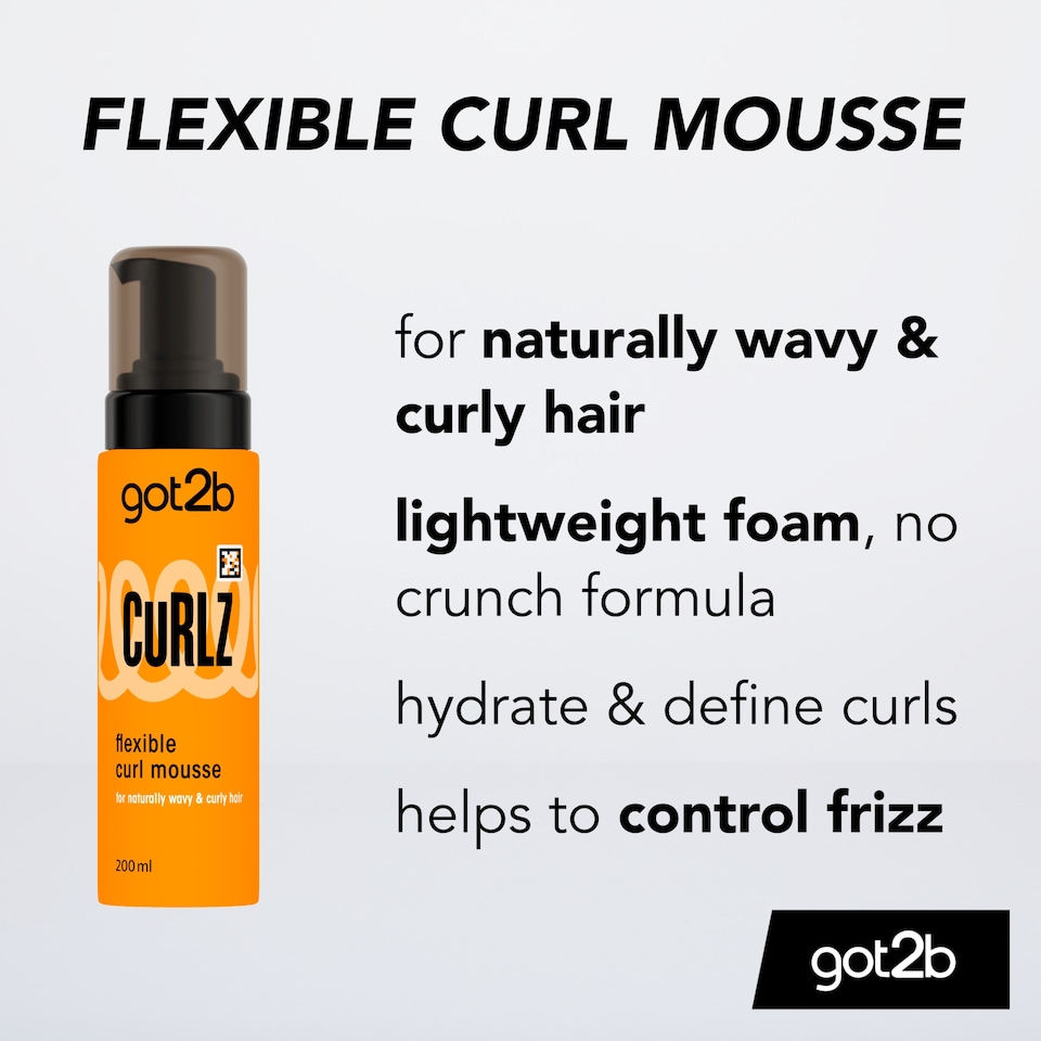 image 1 of got2b CURLZ Flexible Curl Mousse 200ml