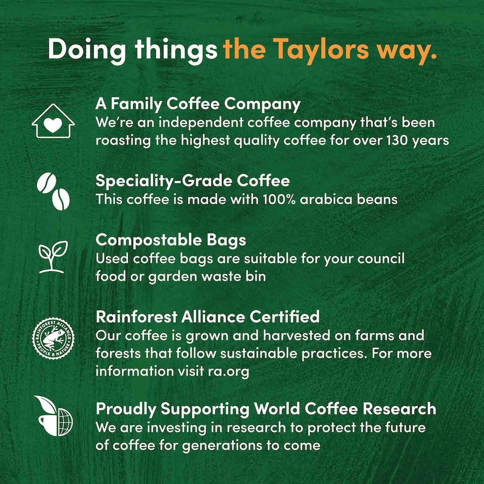 image 1 of Taylors Italian Coffee Bags 10'S 75G