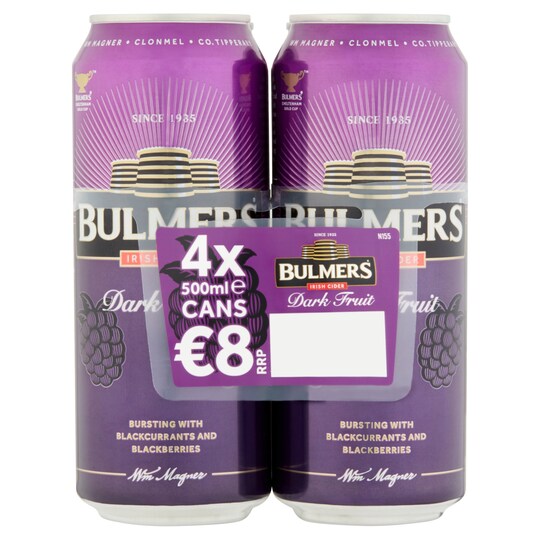 Bulmers Irish Cider Dark Fruit 4 X 500Ml Tesco Groceries