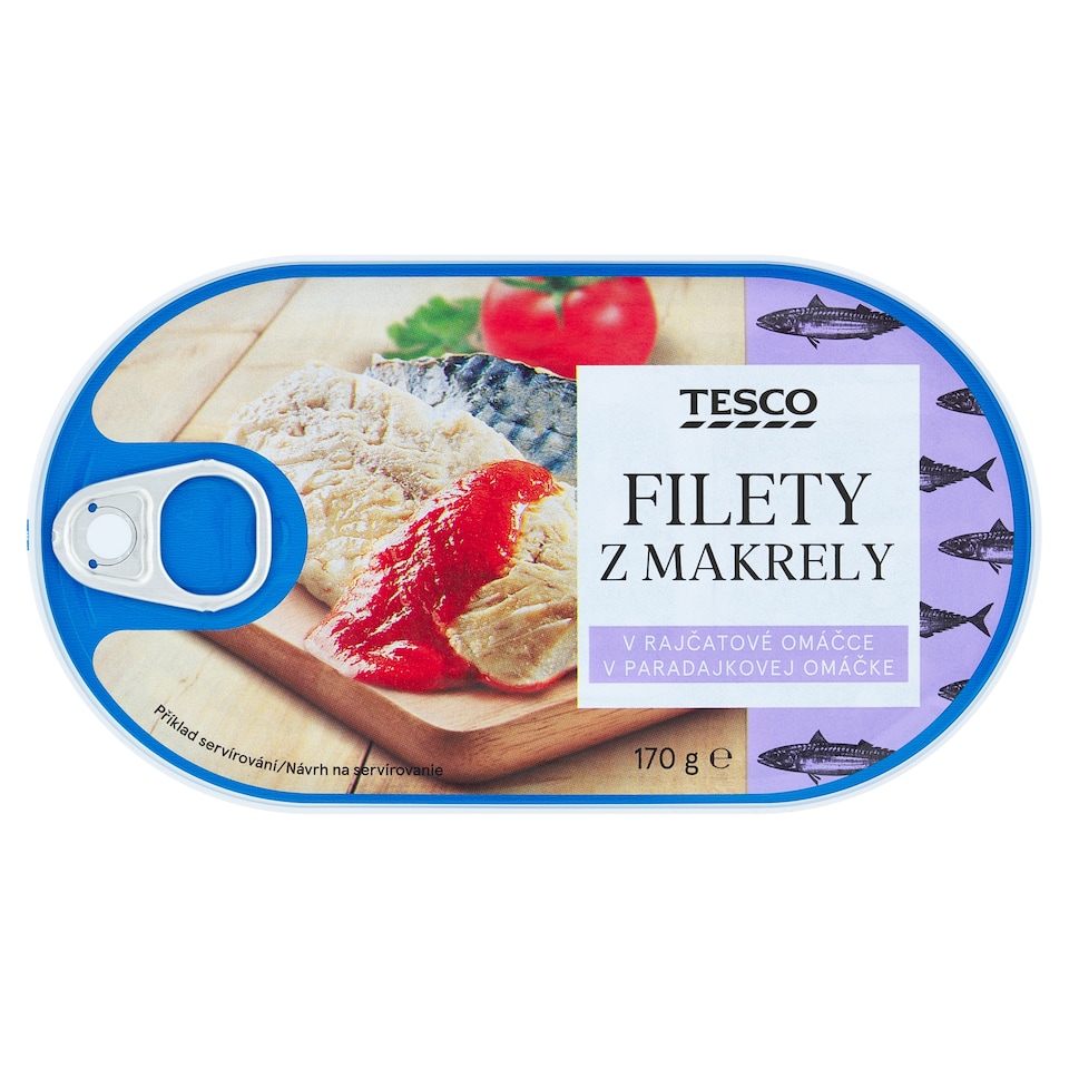 Tesco Mackerel Fillets in Tomato Sauce 170 g