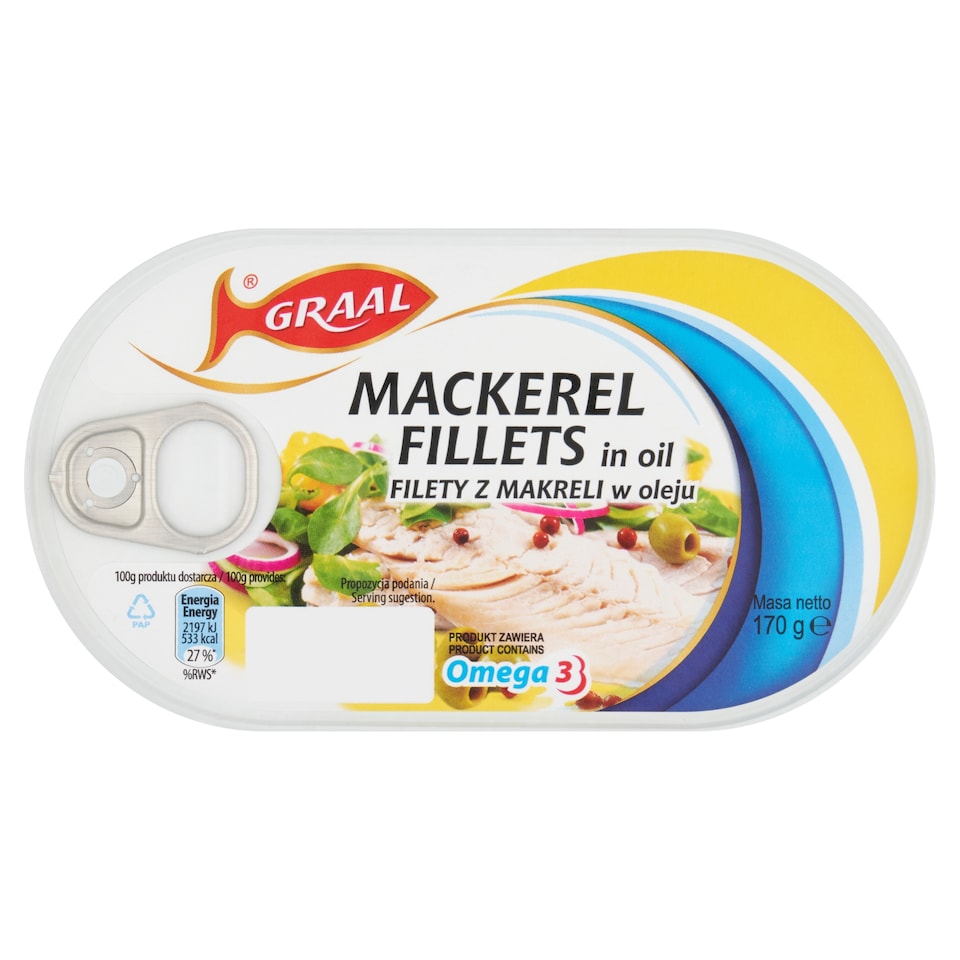 Graal Mackerel Fillets In Oil 170G