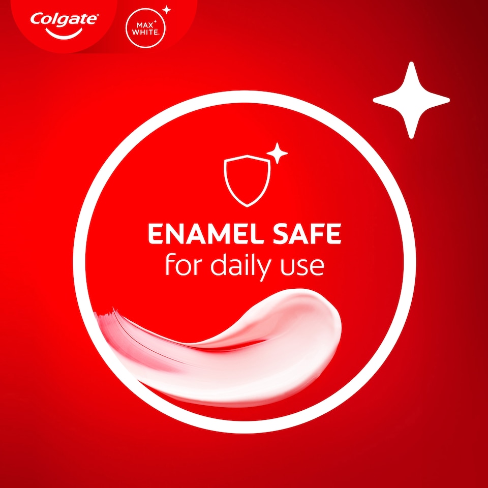 image 1 of Colgate Max White Clinical Sensitive Protect Whitening Toothpaste 75ml