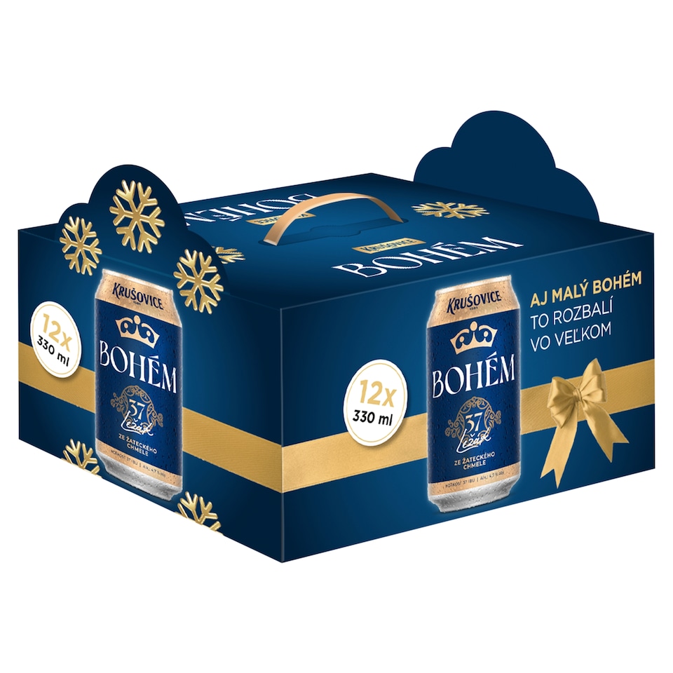 Krušovice Bohém Vianočný multipack 12 x 0,33 L plechovka