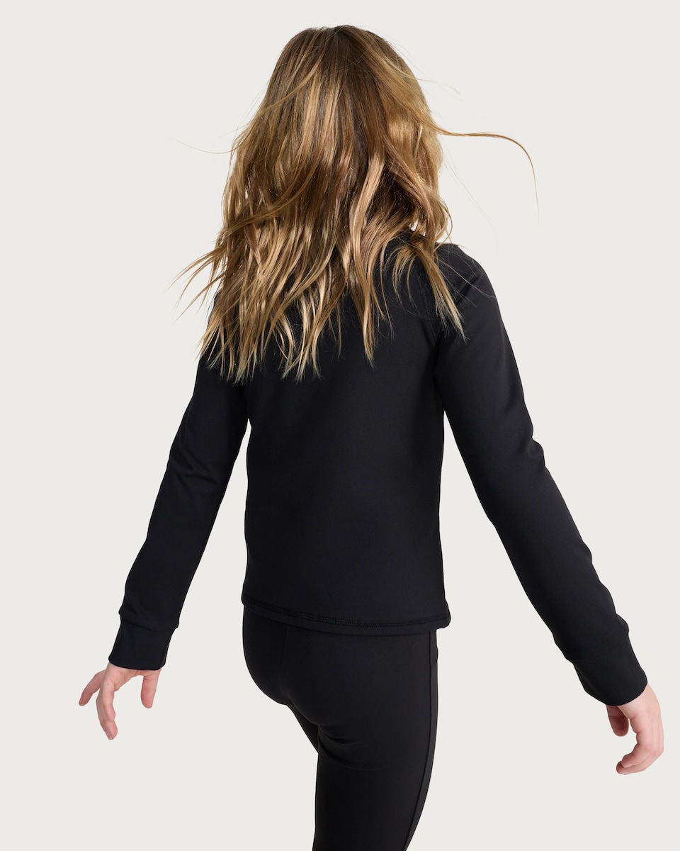 image 1 of F&F Active Girls ULTRAMOVE Zip Up Jacket in Black