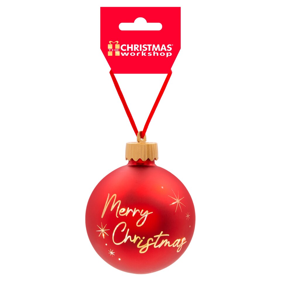 LIGHT UP RED BAUBLE