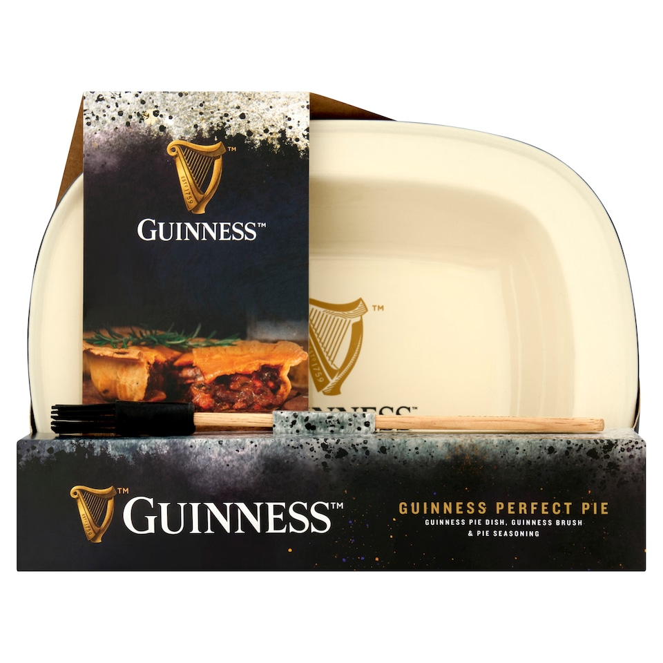 Guinness Pie Dish With Seasonings And Brush Gift Set