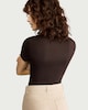 image 3 of F&F Polyamide Short Sleeved Bodysuit in Brown