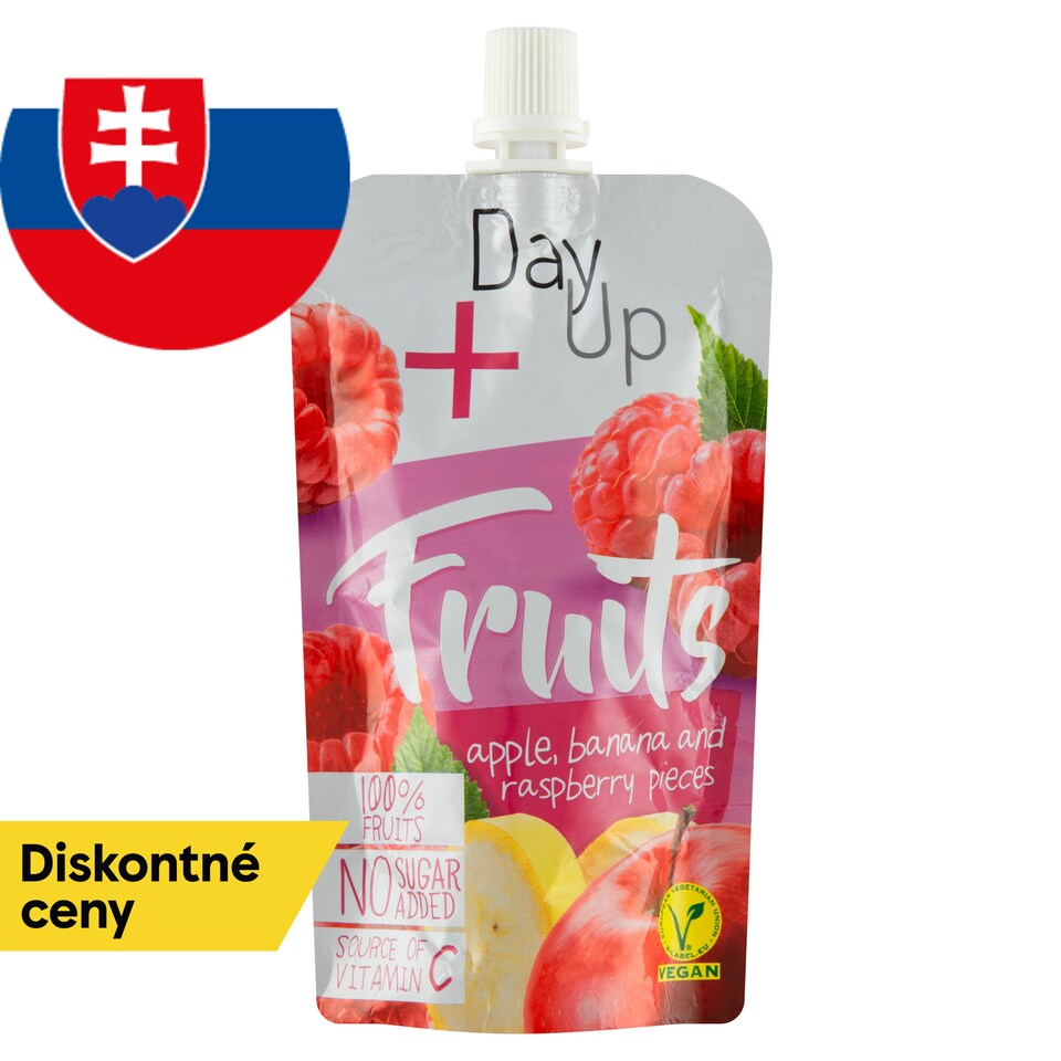 image 1 of Day Up Apple Puree with Banana, Raspberry Pieces and Vitamin C 100 g