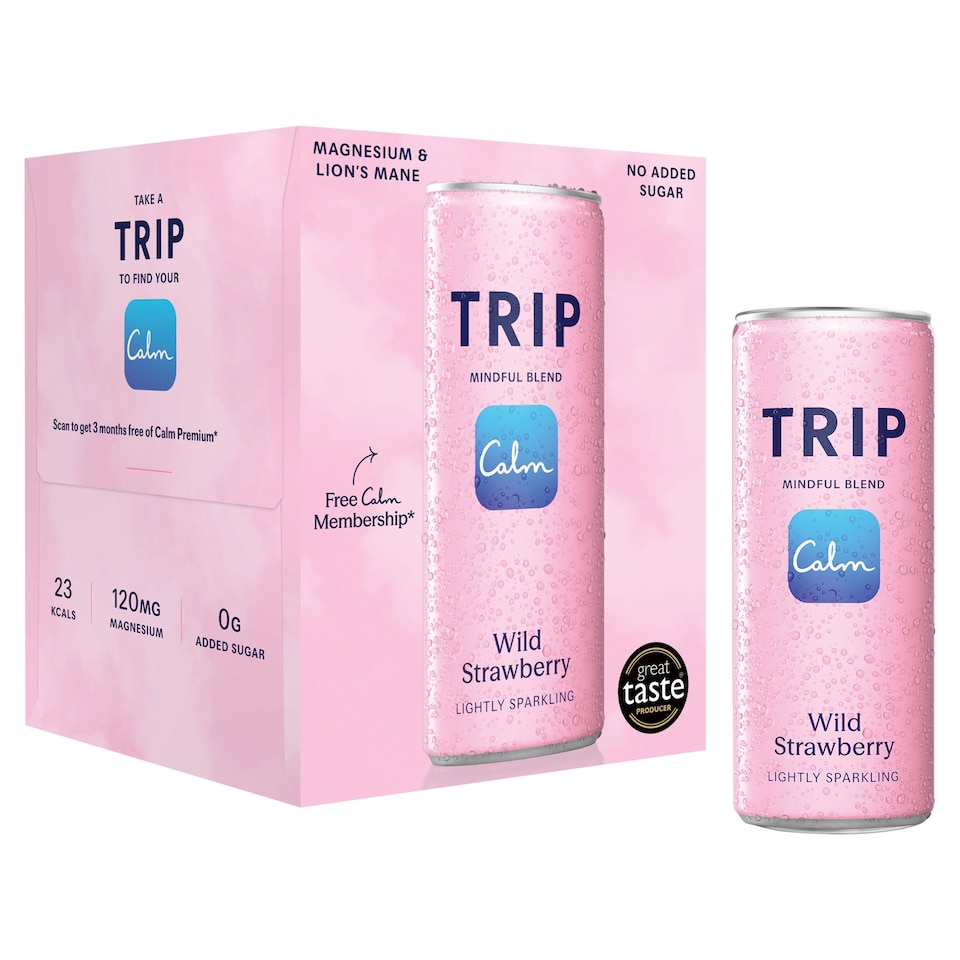 image 1 of TRIP Mindful Blend Wild Strawberry 4x250ml