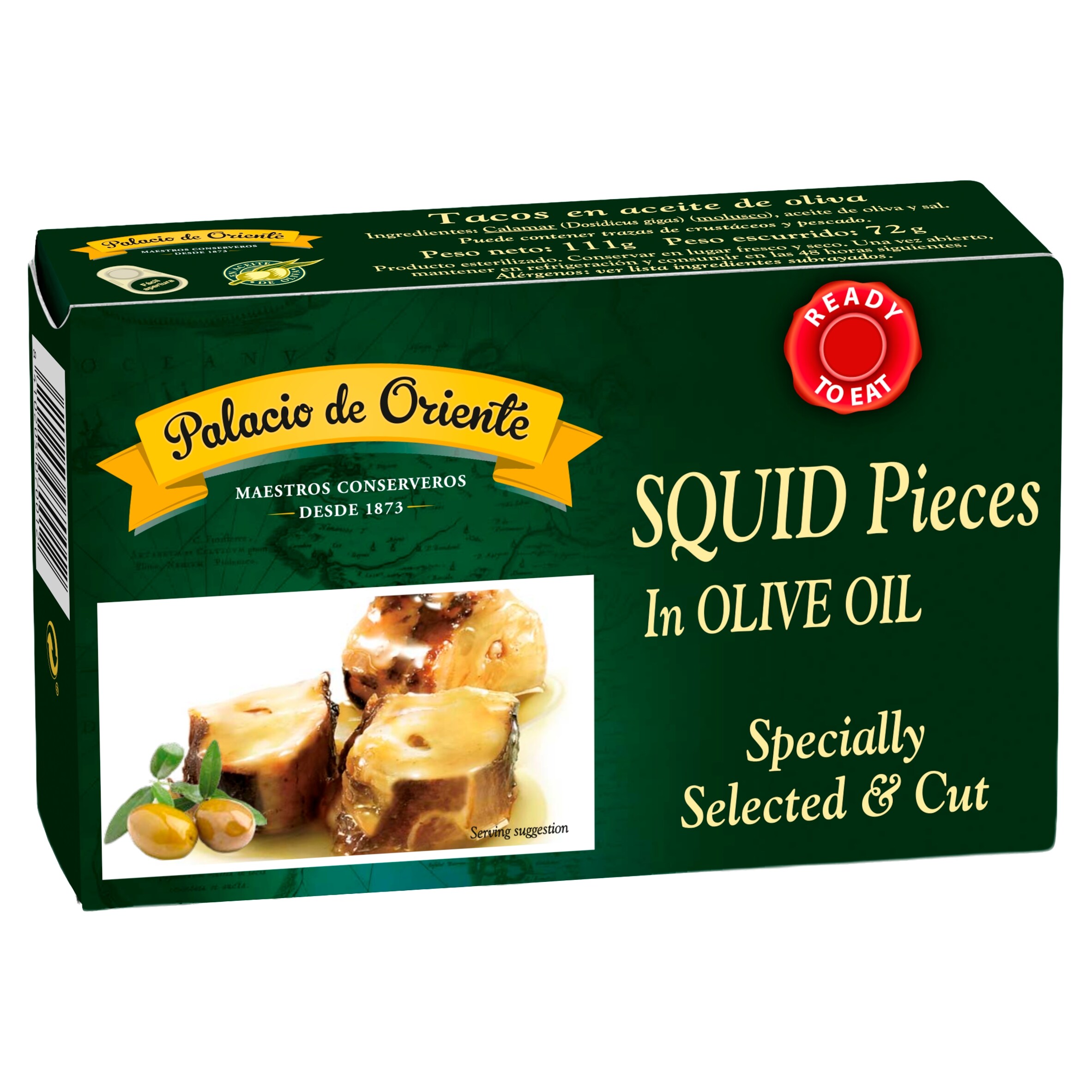 Palacio Oriente Squid Pieces In Olive Oil 111G