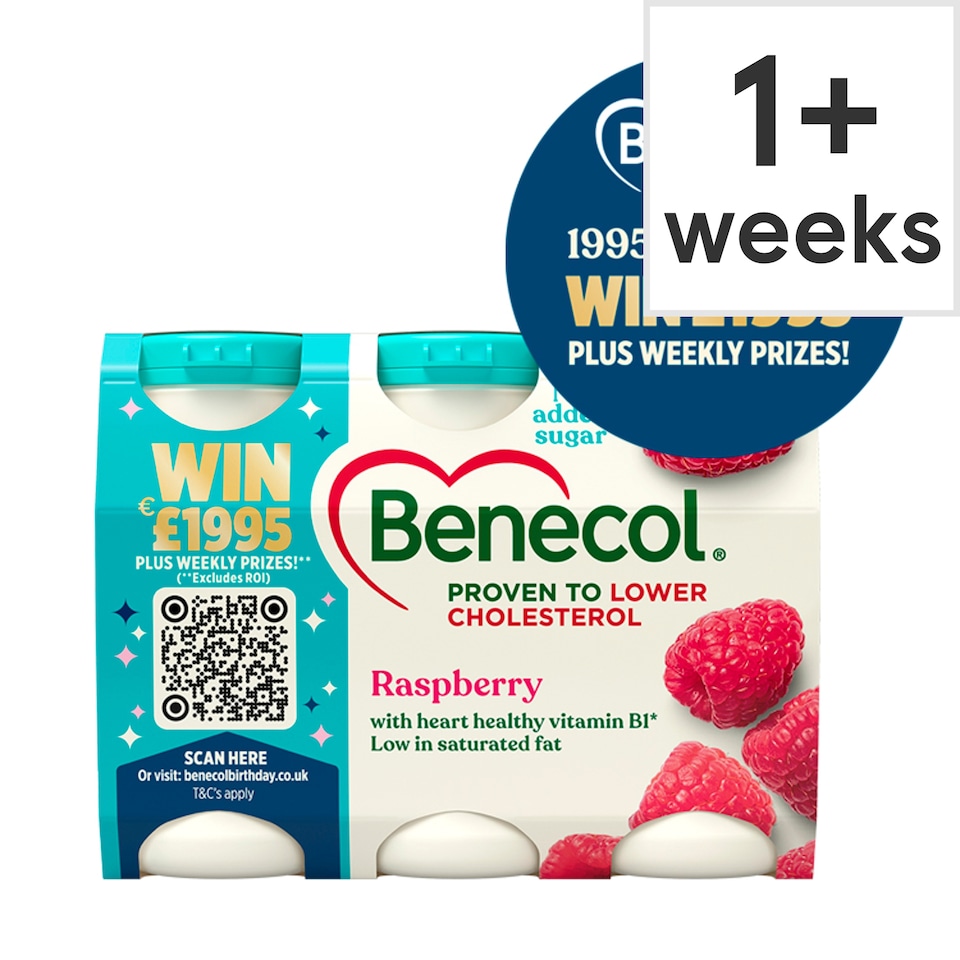 image 1 of Benecol Raspberry No Added Sugar 6 x 67.5g
