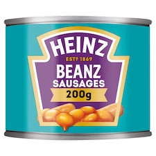Heinz Baked Beans With Pork Sausages In Tomato Sauce 200G