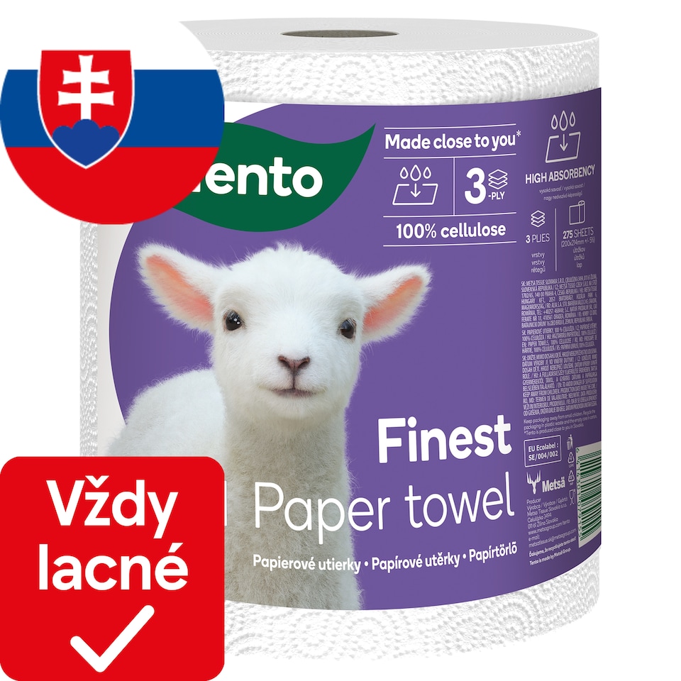 Tento Finest Paper Towels 3 Ply 1 Roll