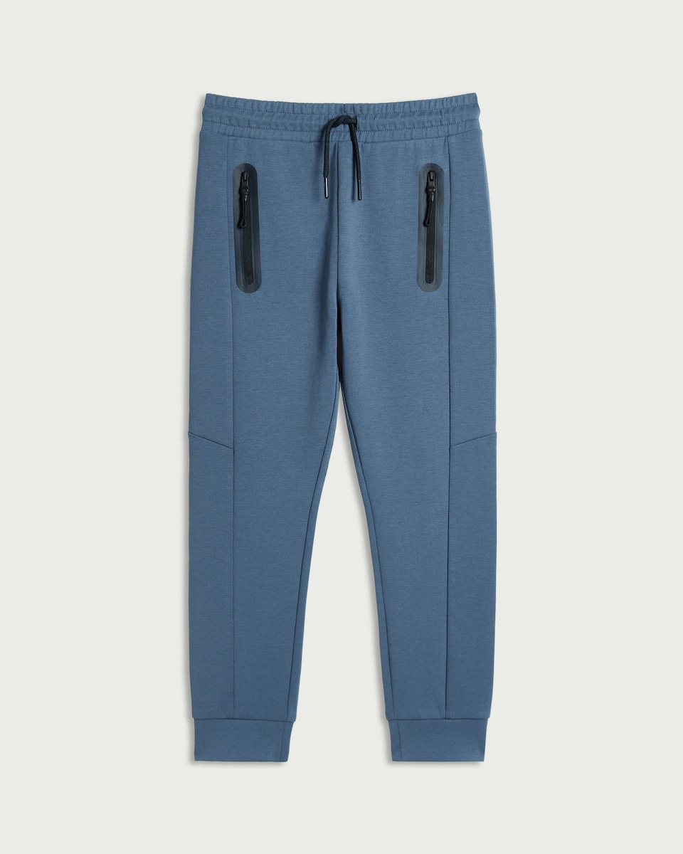 image 1 of F&F Active Boys TECHSPORT Cotton Rich Joggers in Navy