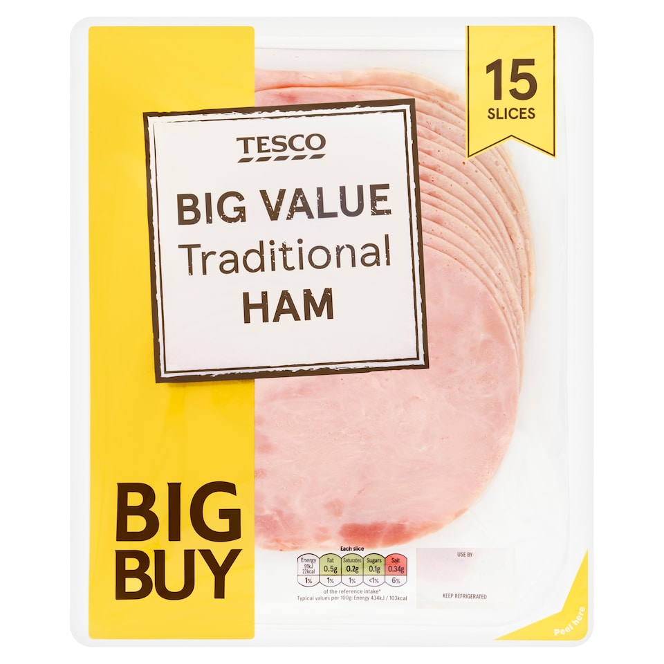 Tesco Big Value Traditional Cooked Ham 320g