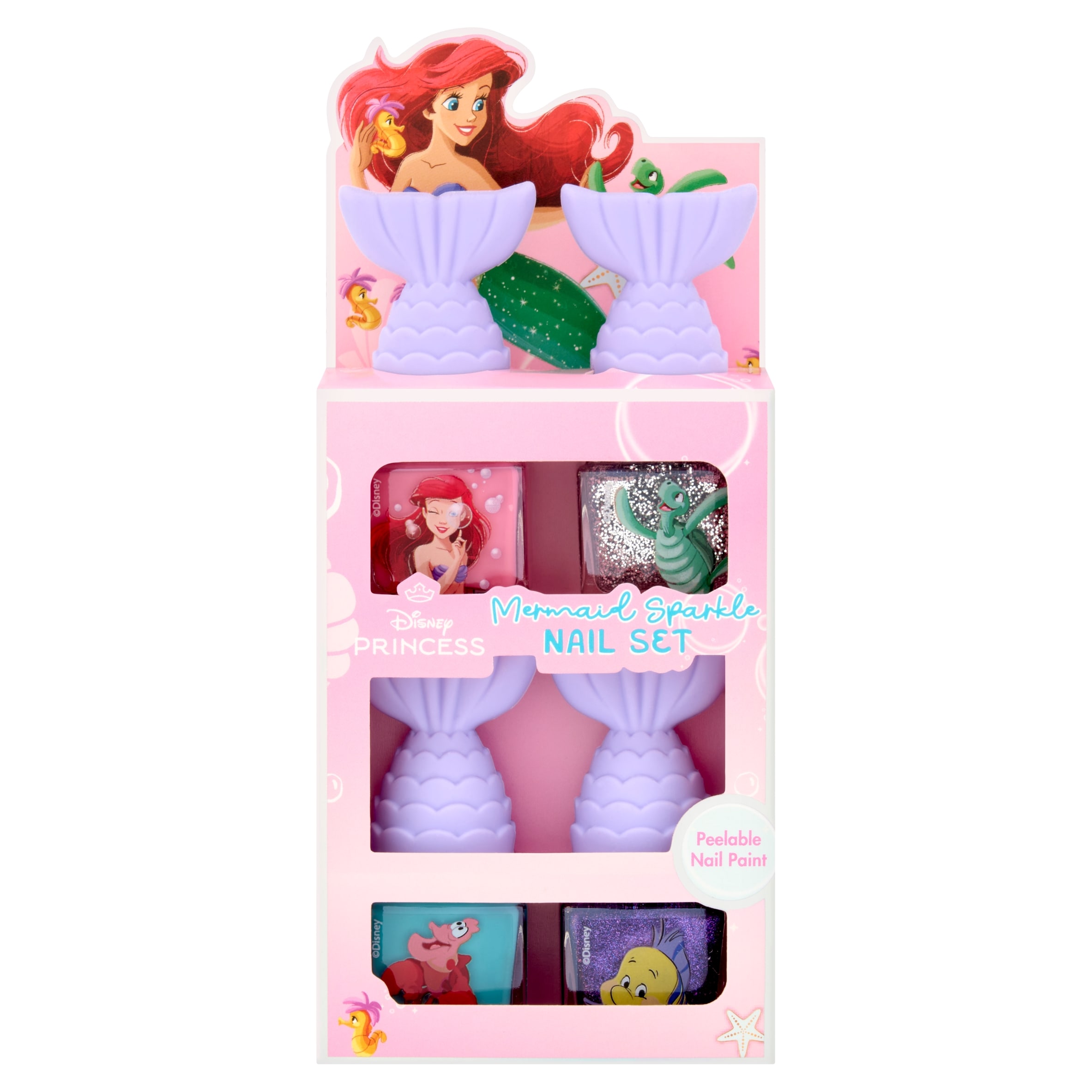 Disney Princess Mermaid Sparkle nail paints 4 x 4ml