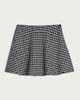 image 4 of F&F Checked Skater Mini Skirt in Black