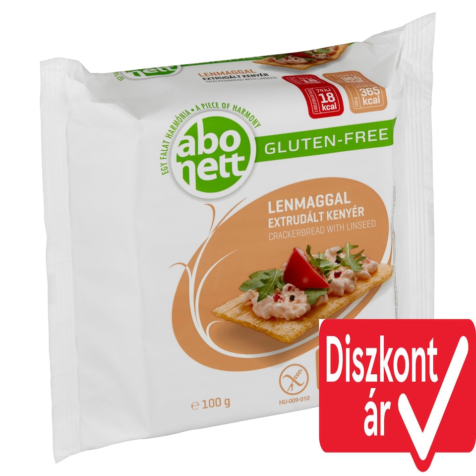 Abonett gluténmentes extrudált kenyér lenmaggal 100 g