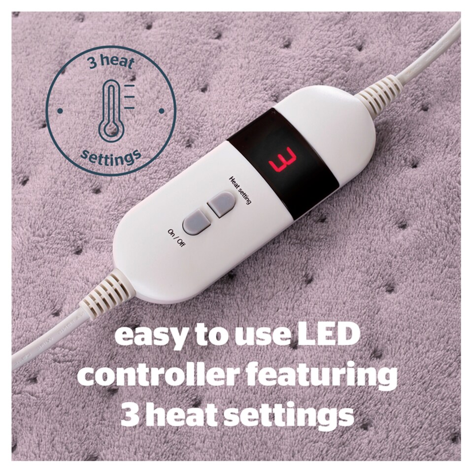 image 1 of Silent Night Control Heated Fleece Throw