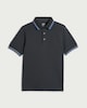 image 3 of F&F Boys Pure Cotton Tipped Polo Shirt in Grey