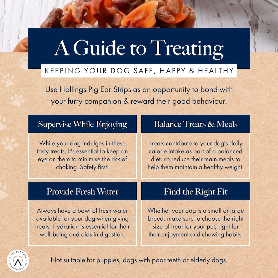 image 1 of Hollings Pig Ear Strips Natural Dog Treats 150g
