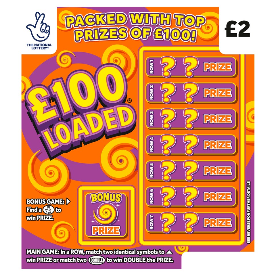£100 Loaded Scratchcard