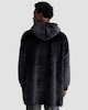 image 3 of F&F Fleece Oversized Pyjama Hoodie in Black