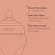 image 5 of Tommee Tippee Baby Bottles, Natural Start Anti-Colic Baby Bottle, Slow Flow, 260ml, 0m+, Pack of 3