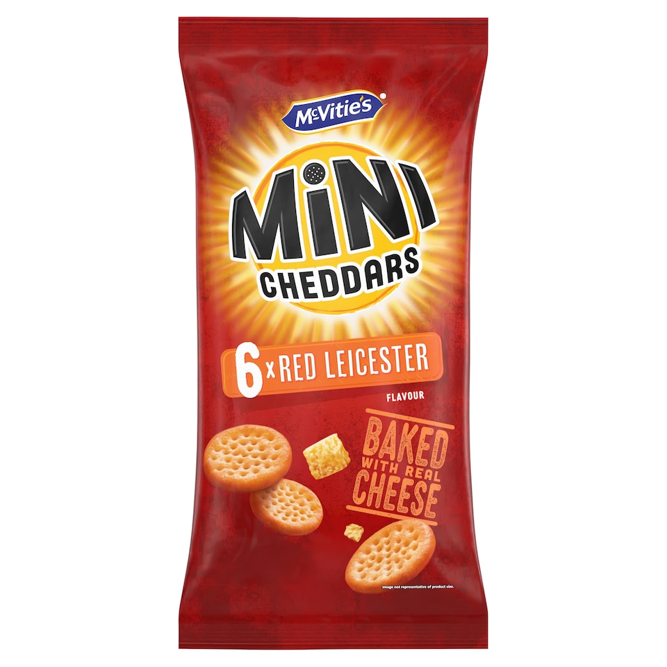 Mcvitie's Mini Cheddars R/Lcster 6X23g