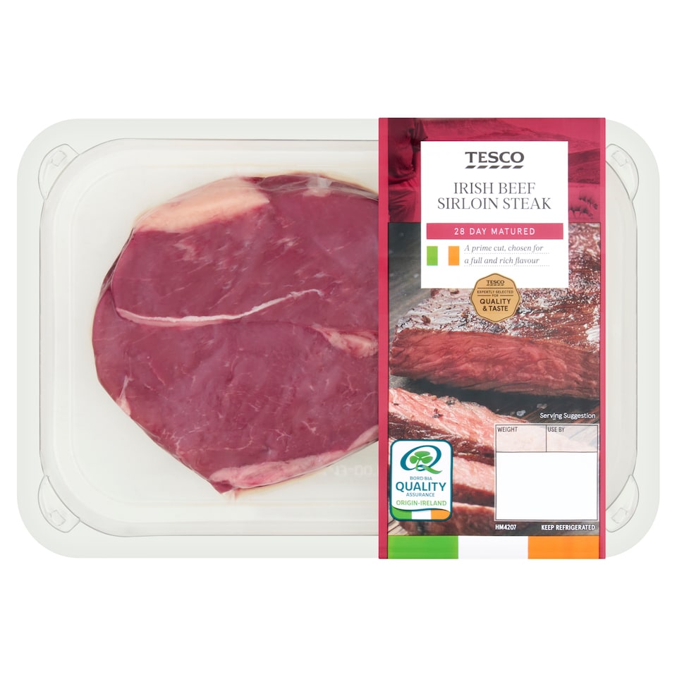 Tesco Irish Beef Sirloin Steak 266G