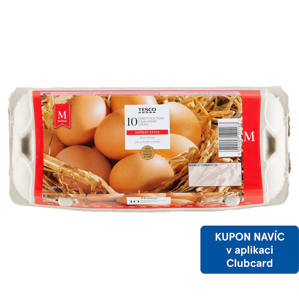 Tesco Čerstvá vejce M 10 ks