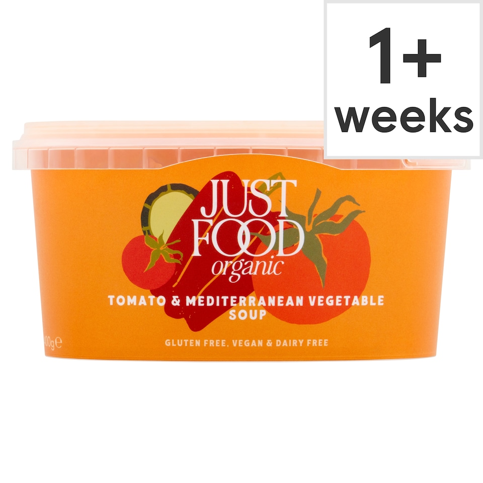 Just Food Organic Tomato & Mediterranean Vegetable Soup 400g