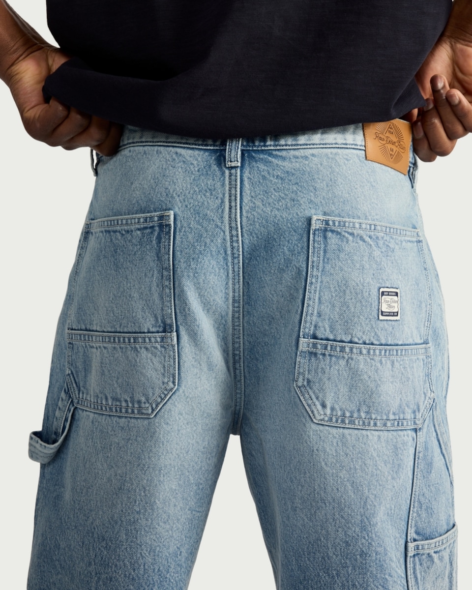 image 1 of RDA Denim Cargo Shorts in Blue