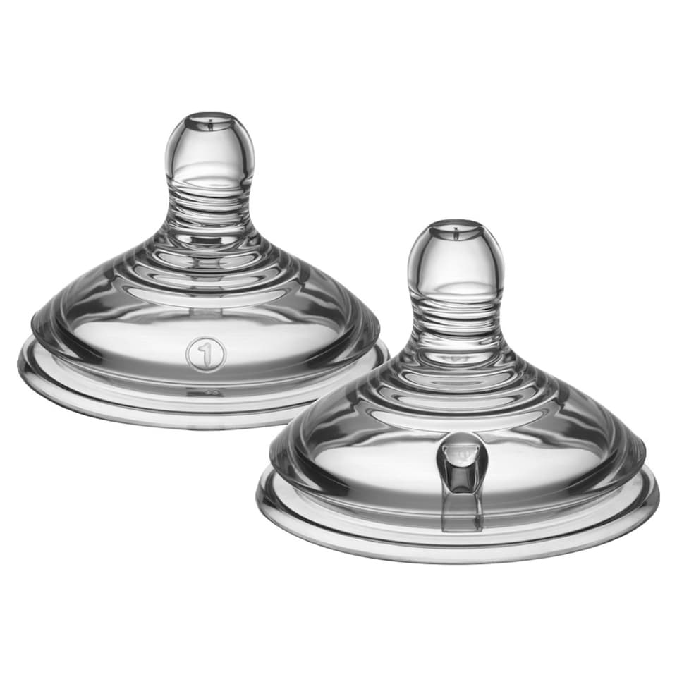 image 1 of TOMMEE TIPPEE NATURAL START SLOW FLOW 0M+ 2 TEATS