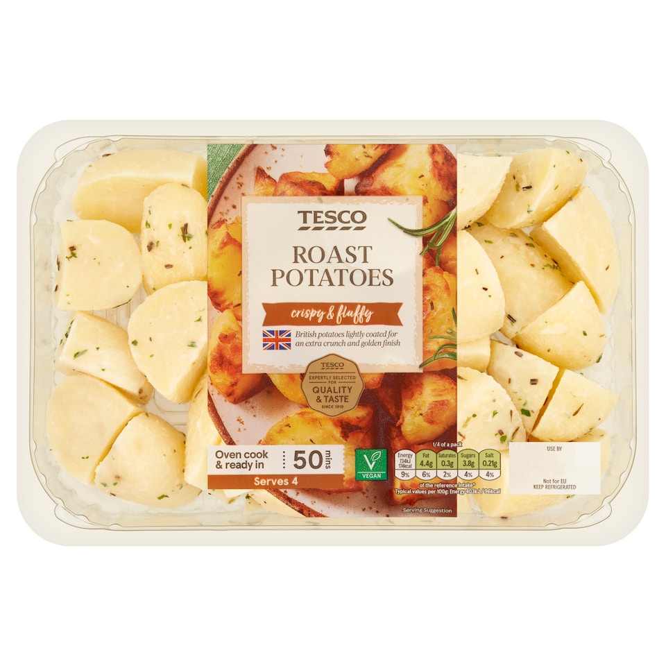Tesco Seasoned Roast Potatoes 800G