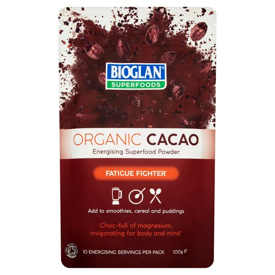Bioglan Superfood Organic Cacao Powder 100G Tesco Groceries