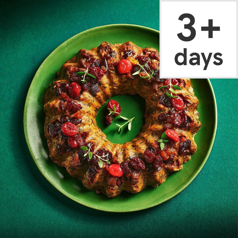 65. Tesco Plant Chef Mushroom & Chestnut Festive Wreath 450g (Serves 6)