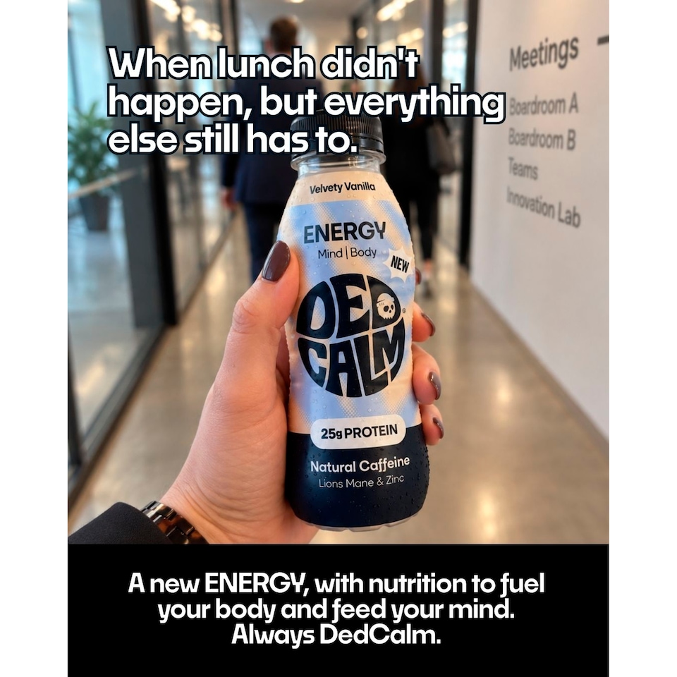 image 1 of DedCalm Protein Energy Drink - Vanilla Flavour - 330ml