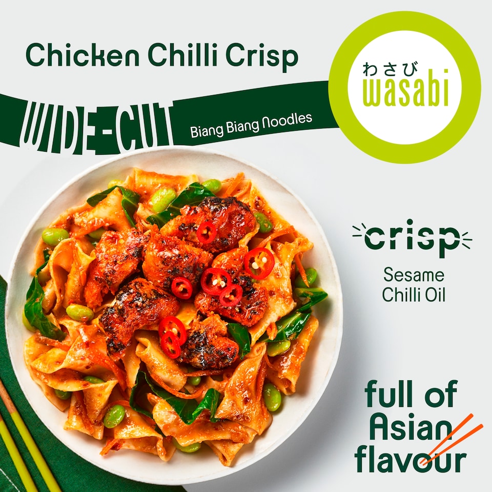 image 1 of Wasabi Chicken Chilli Crisp Biang Biang Noodles 400G