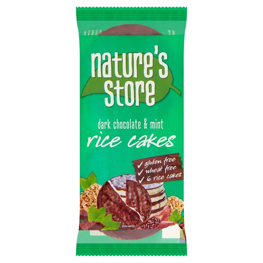 Nature's Store Dark Chocolate Mint Rice Cakes Tesco Groceries